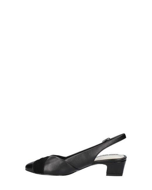 Easy Street Black Bates Slingback Pump