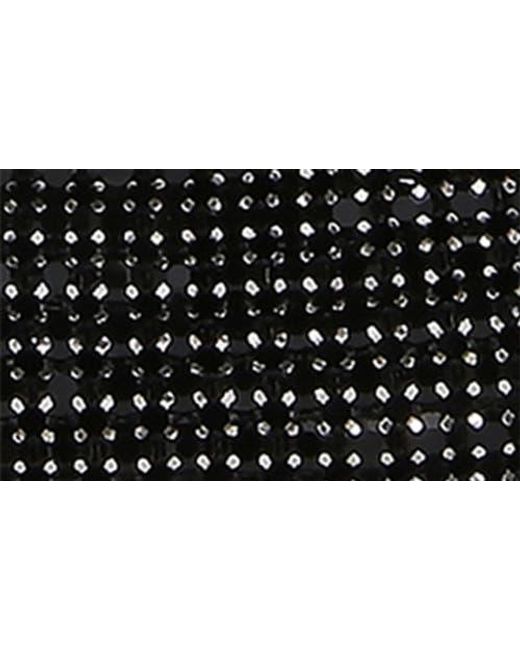 BERNESS Black Rhinestone Ring Handle Bag