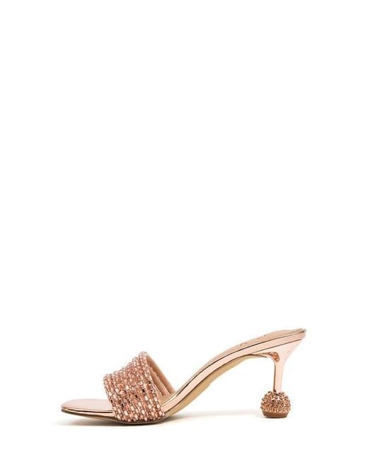 Ninety Union Pink Sassy Crystal Slide Sandal