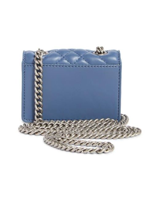 Kurt Geiger Blue Micro Birxton Convertible Shoulder Bag