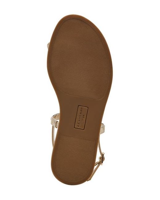 Anne Klein White Kallian Toe Loop Sandal