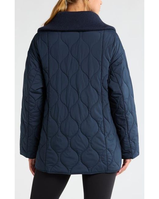 Zella Blue Onion Quilted Jacket