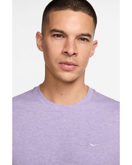 Nike Purple Primary Training Dri-Fit Short Sleeve T-Shirt for men