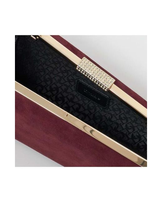 Dune Red Balancing Frame Clutch