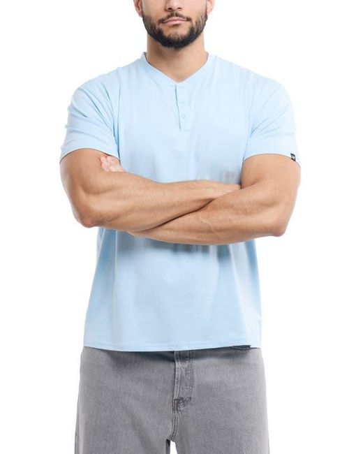 Xray Jeans Blue Short Sleeve Henley for men