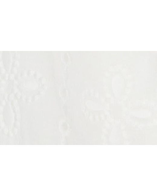 Blu Pepper White Eyelet Bubble Top