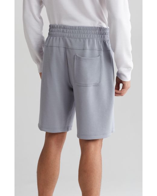 90 Degrees Gray Softlite Scuba Shorts for men