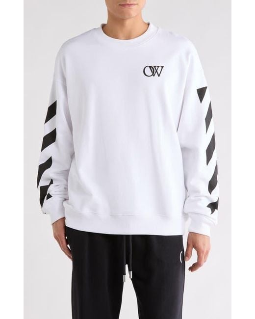 Off-White c/o Virgil Abloh 長袖カットソー Off-White c/o Virgil Abloh Diagonal Skate Long Sleeve T-Shirt in