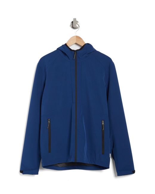 Hawke & Co. Blue Softshell Flex Hood Jacket for men