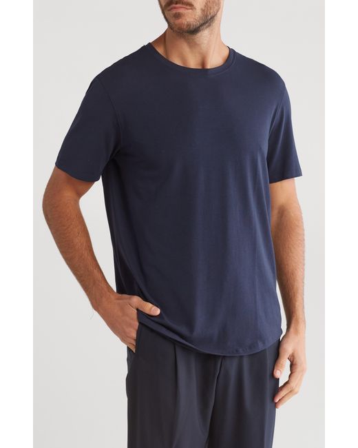 Kenneth Cole Blue Crewneck Stretch Cotton T-shirt for men
