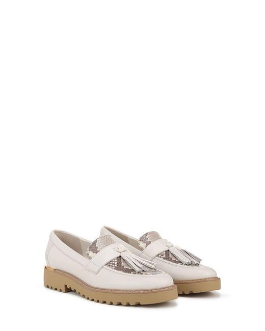 Franco Sarto White Carolynn Tassel Loafer