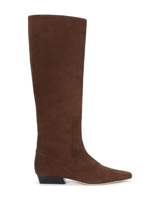Staud Brown Wally Flat Knee High Boot