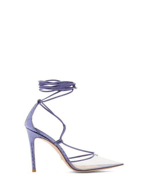 Stuart Weitzman Women´s Blue Stuart Ankle Wrap Pump Women
