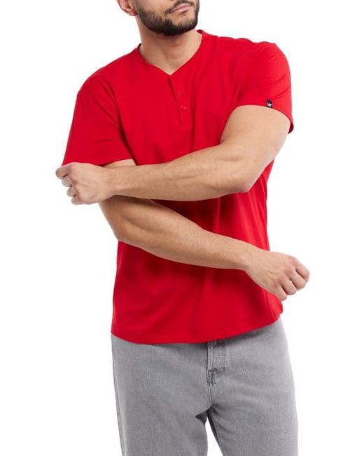 Xray Jeans Red Short Sleeve Henley for men