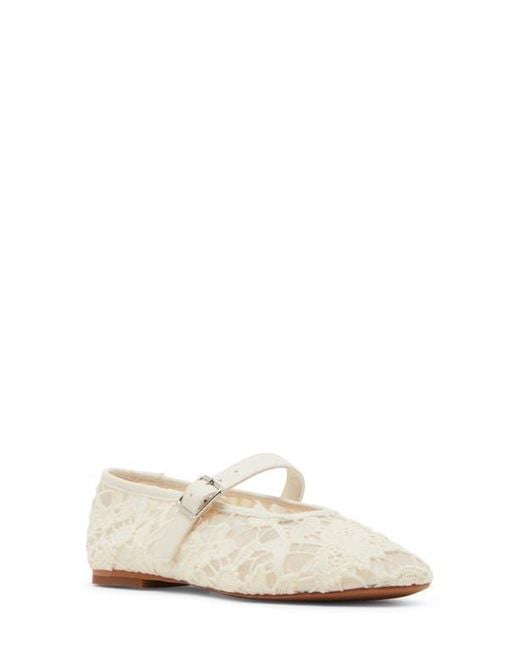 Steve Madden White Dreaming Mary Jane Flat