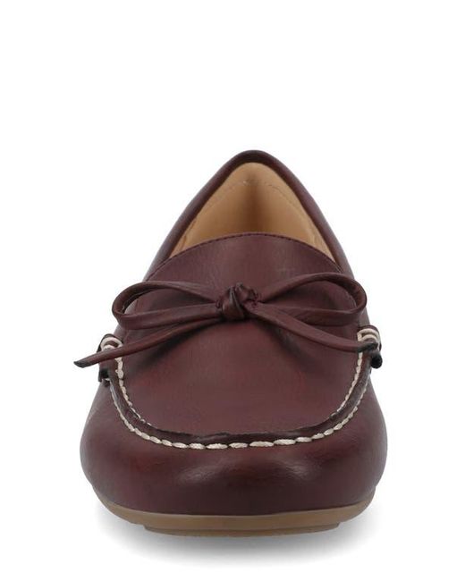 Journee Collection Brown Novella Driving Loafer