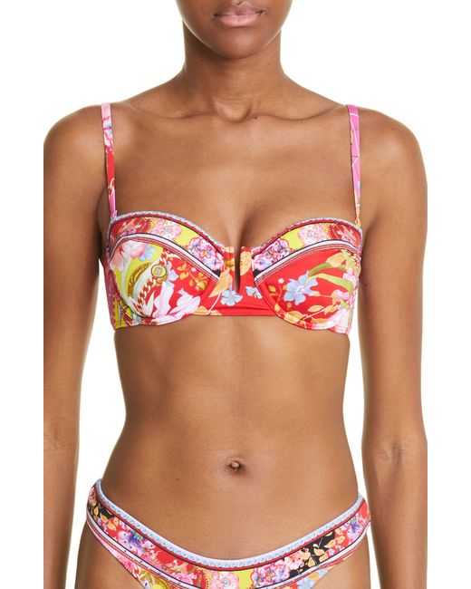 Camilla Pink U-wire Underwire Bikini Top At Nordstrom