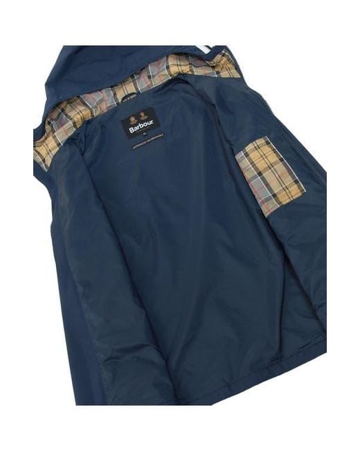 Barbour Blue Domus Hooded Jacket for men