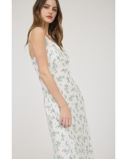 Blu Pepper White Floral Maxi Dress