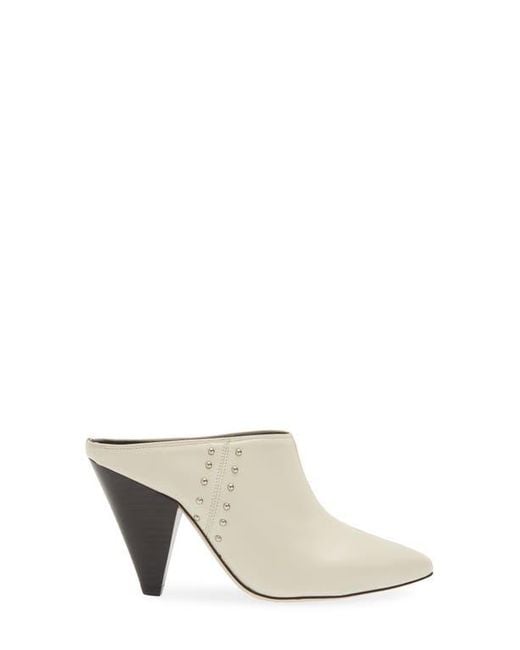 Avec Les Filles White Mia Studded Mule