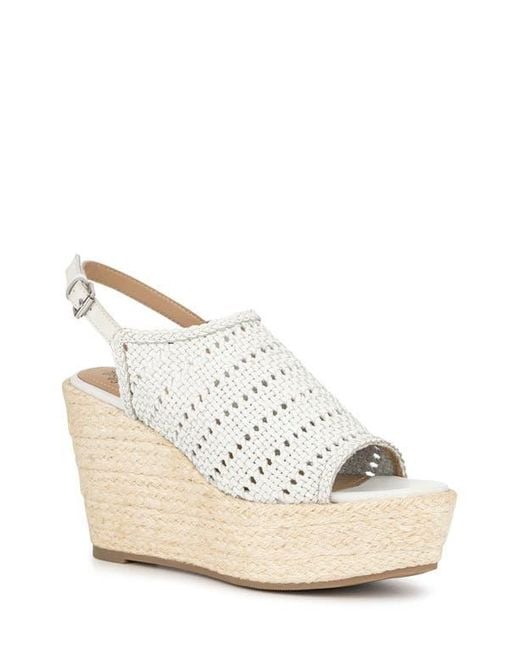 Vintage Foundry Natural Cynthia Platform Wedge Sandal