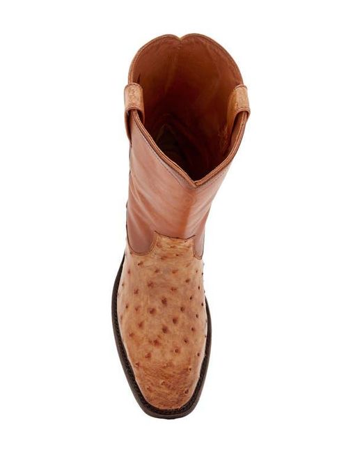 Frye Brown Weston Roper Leather Boot for men