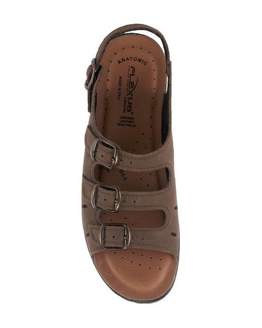 Flexus by Spring Step Brown Willa Multistrap Slingback Sandal
