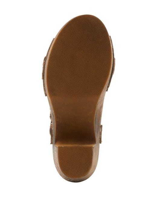 Spring Step Multicolor Upperbuck Ankle Strap Platform Sandal