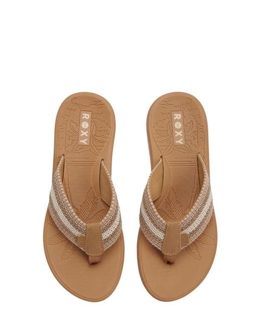 Roxy Brown Colbee Flip Flop