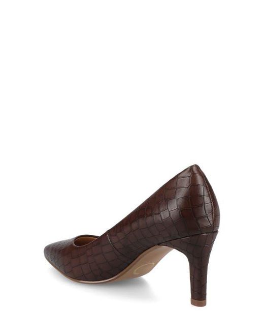 Journee Collection Brown Scylee Pump