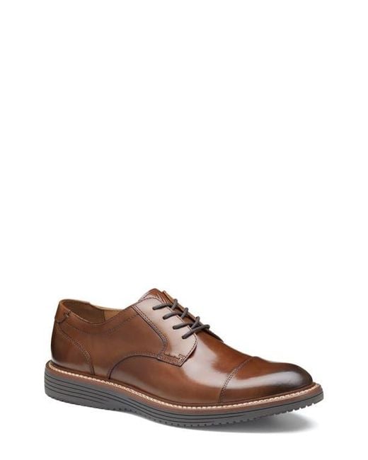 Johnston & Murphy Brown Hodges Cap Toe Oxford for men