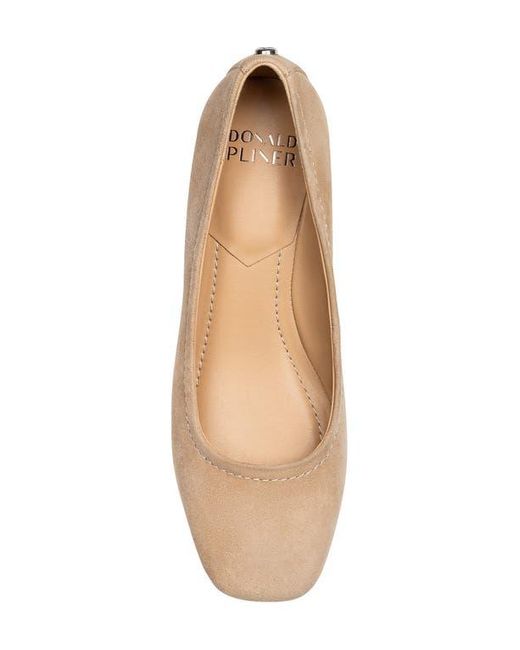 Donald J Pliner Natural Rya Square Toe Pump