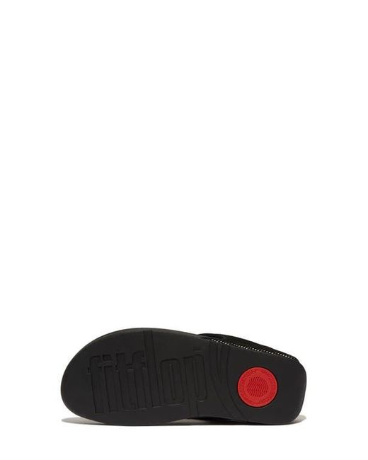 Fitflop Black Water Resistant Two Tone Flip Flop