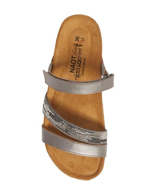 Naot White Columbus Slide Sandal