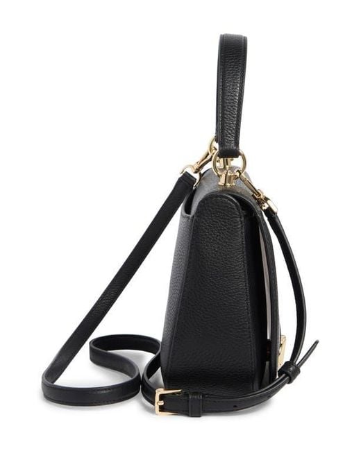 Kate Spade Black Kyla Pebbled Leather Top Handle Bag