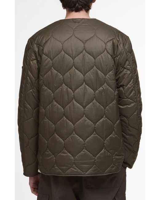 Barbour Green Re-Engineered Utility Onion Quilted Ripstop Jacket for men