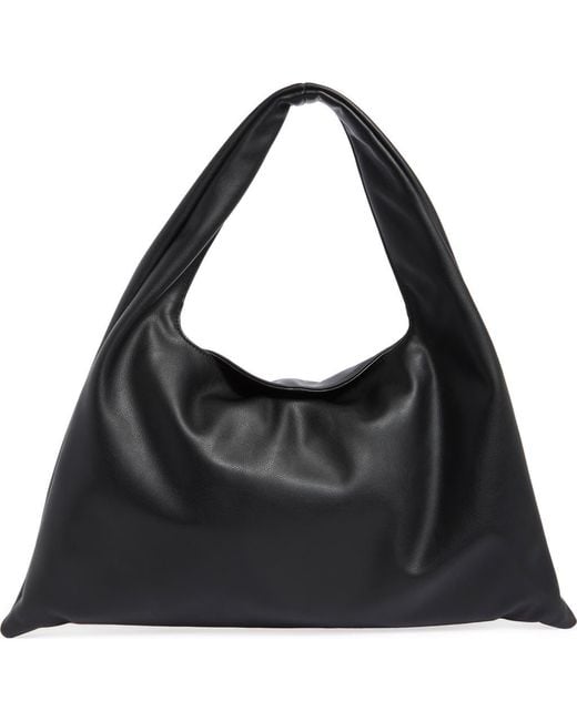 BCBGMAXAZRIA Black Slouchy Triangle Shoulder Bag