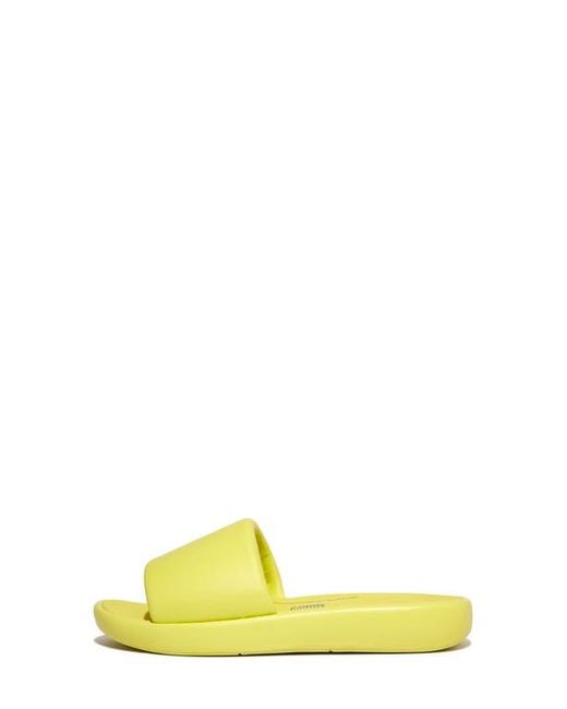 Fitflop Yellow Iqushion D-Luxe Slide Sandal