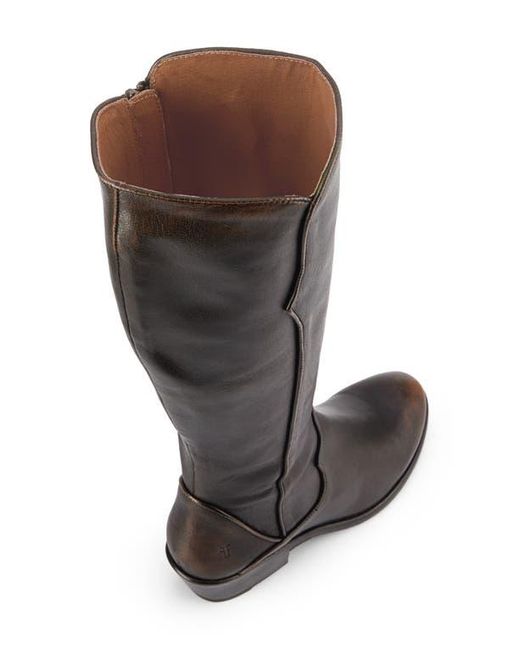 Frye Brown Carson Piping Knee High Boot