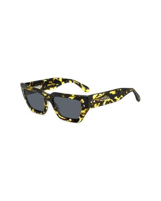 Isabel Marant Black 54Mm Rectangular Sunglasses