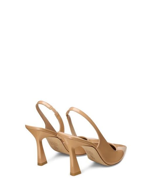 Stuart Weitzman Natural Vinnie 85 D'Orsay Slingback Pump