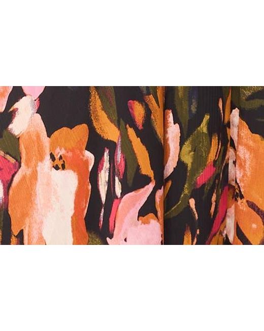 Ted Baker Orange Floral Circle Maxi Skirt