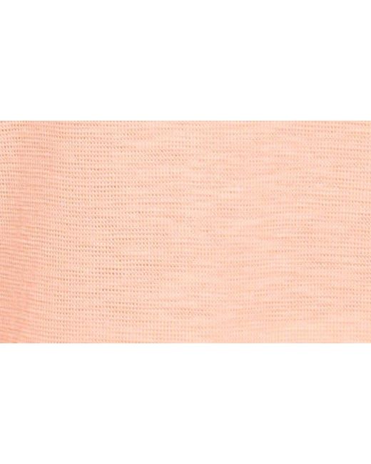 DKNY Pink Waffle Texture T-shirt