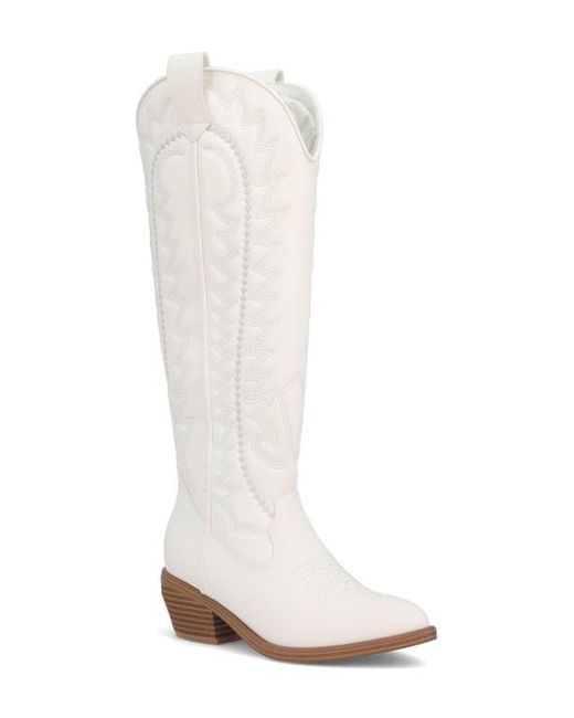 MIA White Locklyn Tall Boot