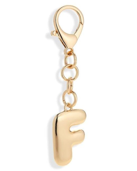 Leith Metallic Bubble Initial Bag Charm
