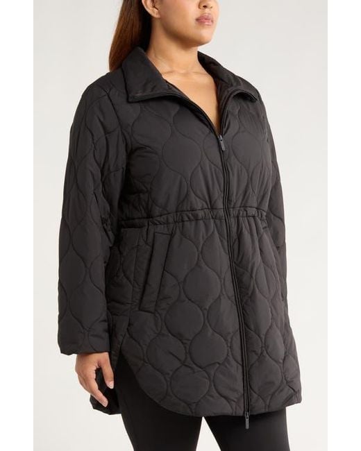 Zella Black Skyline Quilted Jacket