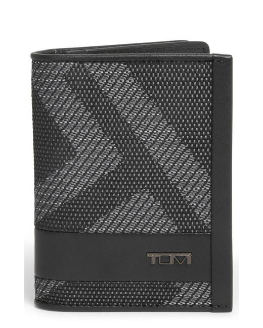 Tumi Black Alpha Gusseted Card Case for men