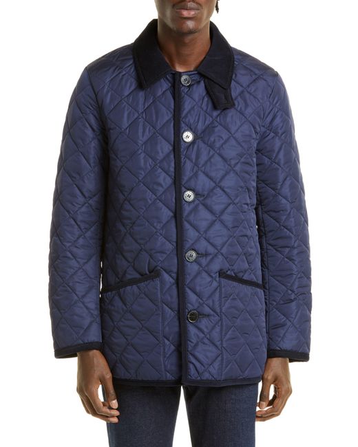 Mackintosh Blue Kingdom Quilted Nylon Jacket for men
