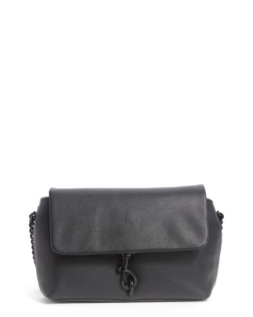Rebecca Minkoff Gray Leather Flap Convertible Crossbody Bag