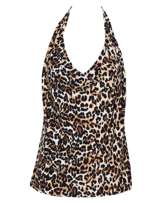 Magicsuitr Black Sophie Leopard Tankini Two-piece Swimsuit
